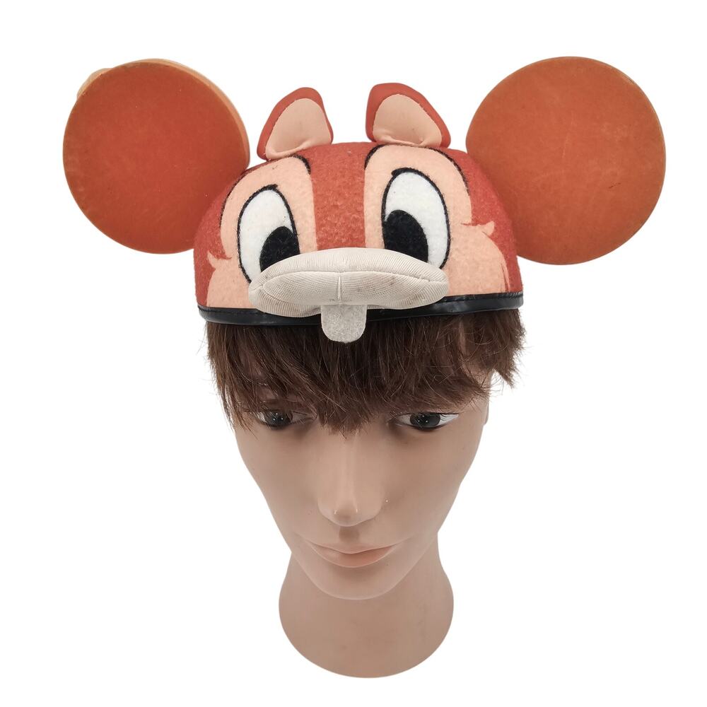 Vintage Disney Parks Chip & Dale Two Sided Mickey Mouse Ears Hat YOUTH Taiwan